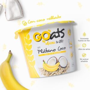 GOats Avena Instantánea sabor Banana y Coco