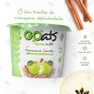 GOats Avena Instantánea sabor Manzana Canela